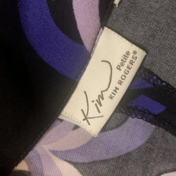 Kim Rogers. Size XL P. Jersey Jacket or Blouse. Open Back. B89. - Picture 10 of 10